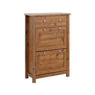 Danish Style Keef Shoe Rack, 110cm, Dark Oak - Shoe Rack