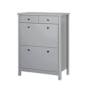 Danish Style Shoe Rack Tange, 106cm, Grey - Shoe Rack