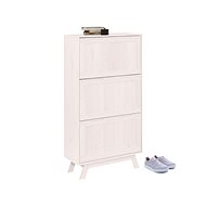 Danish Style Ohaia Shoe Rack, 136cm, White - Shoe Rack