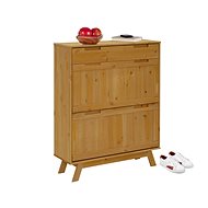 Danish Style Shoe Ohaia, 110cm, Pine - Shoe Rack