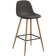 Wanda bar stool (SET 2 pcs), oak / gray - Bar Stool