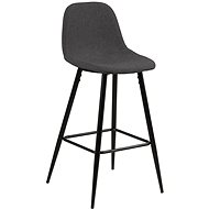 Wanda bar stool (SET 2 pcs), black / gray - Bar Stool