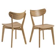 Design Scandinavia Jídelní židle Roxby (SET 2ks), dub - Jídelní židle