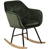 Milton Rocking Chair, Green - Armchair