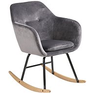 Rocking Chair Milton, Dark. Grey - Armchair