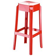 Logre bar stool, glossy red - Bar Stool