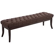 Pharaoh Bench with Wooden Base, 150cm, Dark Brown Base - Bench