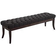 Pharaoh Bench with Wooden Base, 150cm, Dark Base Dark Grey - Bench
