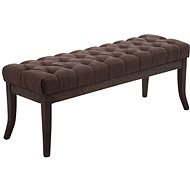Farao Bench with Wooden Base, 120cm, Dark Brown Base - Bench