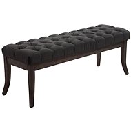 Farao Bench with Wooden Base, 120cm, Dark Base Dark Grey - Bench