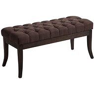 Farao Bench with Wooden Base, 100cm, Dark Brown Base - Bench