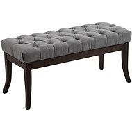 Farao Bench with Wooden Base, 100cm, Dark Grey Base - Bench