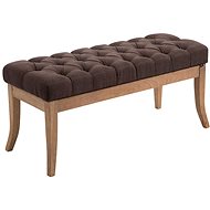 Farao Bench with Wooden Base, 100cm, Light Brown Base - Bench