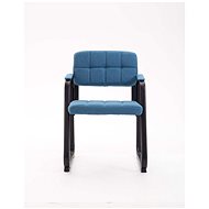 Conference chair with armrests Landet textile blue - Conference Chair 