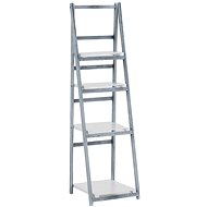 Ladder Shelves Lilla, 151cm, Grey/White - Shelving Unit