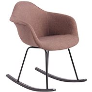 Gladje textile Rocking Chair, Brown - Armchair