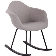 Gladje Textile Rocking Chair, Grey - Armchair