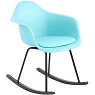 Gladje Plastic Rocking Chair, Blue - Armchair