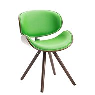 Dining chair Morgen leather, coffee green - Dining Chair