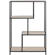 Seashell Shelf/Bookcase with 2 Shelves 114cm, Sonoma Oak - Shelving Unit
