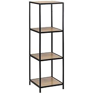 Rack with 4 Shelves Seashell, 119.5cm, Oak - Shelving Unit