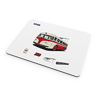 Transport World Mouse pad, T400 trolley bus - Mouse Pad