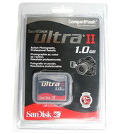 SanDisk Compact Flash 1GB Ultra II 60x - Memory Card