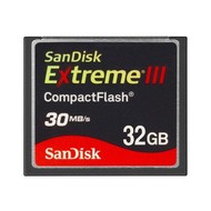 SanDisk Extreme III CompactFlash 32GB - Memory Card