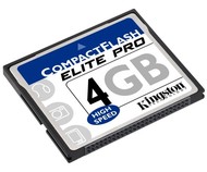Kingston Compact Flash 4GB ElitePro HiSpeed 50x - Memory Card