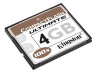 Kingston Compact Flash 4GB Ultimate 100x - Memory Card