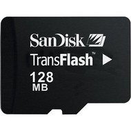 SanDisk Micro Secure Digital (Micro SD) 128MB, včetně SD adaptéru - Memory Card