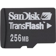 SanDisk Micro Secure Digital (Micro SD) 256MB, včetně SD adaptéru - Memory Card