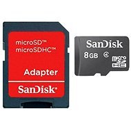 SanDisk 8GB SDHC Micro Mobile Photo Class 4 + SD Adapter - Speicherkarte