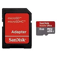 SanDisk Micro SDHC 8GB Ultra Class 6 + SD adapter - Memory Card
