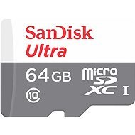 SanDisk MicroSDXC 64GB Ultra Lite + SD adaptér - Paměťová karta