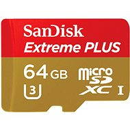 SanDisk Micro SDXC 64 GB Extreme Class 10 UHS-I + SD-Adapter - Speicherkarte