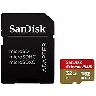 Micro SanDisk Extreme SDHC 32GB Class 10 Plus-UHS-I + Adapter SD - Speicherkarte