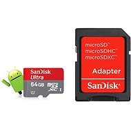 SanDisk Micro SDXC Class 10 Ultra 64 GB + SD-Adapter - Speicherkarte