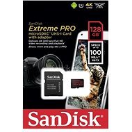SanDisk micro SDXC 128 GB Extreme Pro A1 UHS-I (V30) + SD adaptér - Pamäťová karta