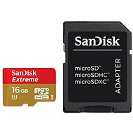  SanDisk Micro SDHC 16 GB Extreme Class 10 + SD Adapter  - Memory Card