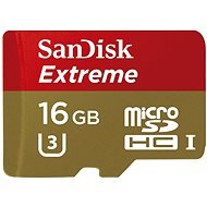 SanDisk Micro SDHC 16 Gigabyte Extreme UHS-I (U3) + SD-Adapter - Speicherkarte