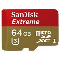 SanDisk microSDXC 64GB Extreme UHS-I (U3) + SD adaptér, GoPro Edition - Pamäťová karta