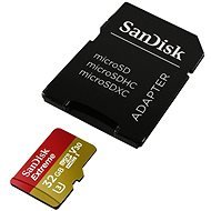 SanDisk MicroSDHC 32GB Extreme UHS-I (V30) Memóriakártya + SD adapter, GoPro Edition - Memóriakártya