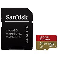 SanDisk MicroSDXC 64 GB Extreme UHS-I (V30) + SD-Adapter, GoPro Edition - Speicherkarte