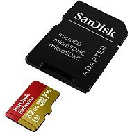 SanDisk MicroSDHC 32 GB Extreme UHS-I (V30) + SD adapter - Memóriakártya