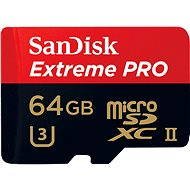 SanDisk Extreme Pro 64 GB microSDXC UHS-II (U3) + USB 3.0 olvasó - Memóriakártya