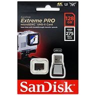 SanDisk MicroSDXC 128 Gigabyte Extreme Pro UHS-II (U3) + USB 3.0 Reader - Speicherkarte