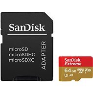 Speicherkarte SanDisk MicroSDXC 64 Gigabyte Extreme A1 UHS-I (V30) + SD Adapter, GoPro Edition - Speicherkarte