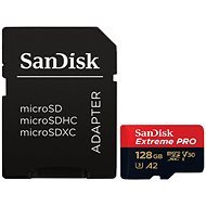 SanDisk MicroSDXC 128GB Extreme Pro A2 UHS-I (V30) U3 + SD Adapter - Memory Card