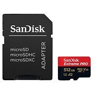 SanDisk MicroSDXC 512GB Extreme Pro A2 UHS-I (V30) U3 + SD adaptér - Pamäťová karta
